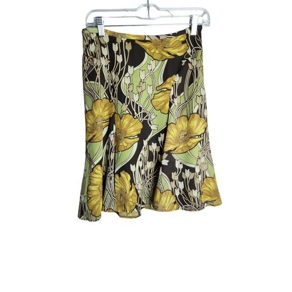 Ann Taylor LOFT Dresses & Skirts - Ann Taylor Loft skirt sz 2 side zip whimsical artsy botanical Careerwear fall